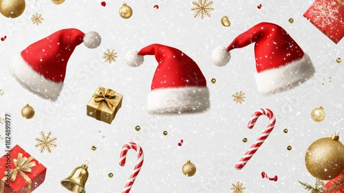 Christmas Holiday Decorations Isolated PNG Elements