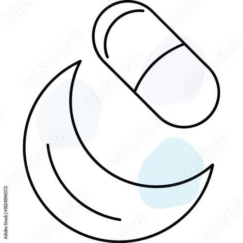 Sleep Aid Medication Concept