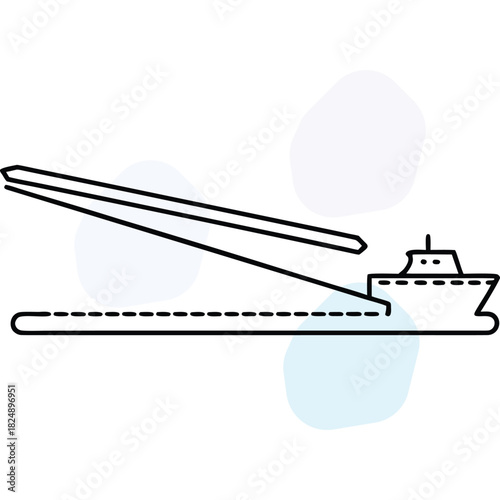 Simple Ship Cargo Loading Icon