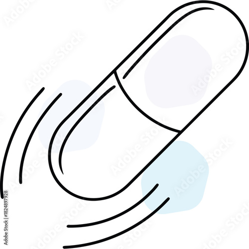 Fast Medicine Capsule Icon for Pharmaceutical Drug Delivery