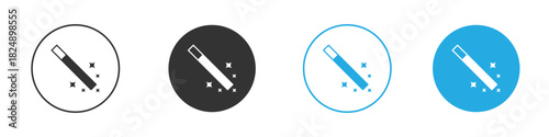 Magic wand icons logo vector EPS 10, flat vector illustrations