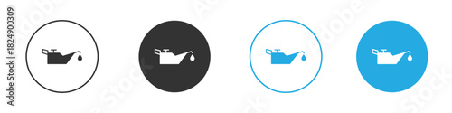 Oil can icons logo vector EPS 10, flat vector illustrations