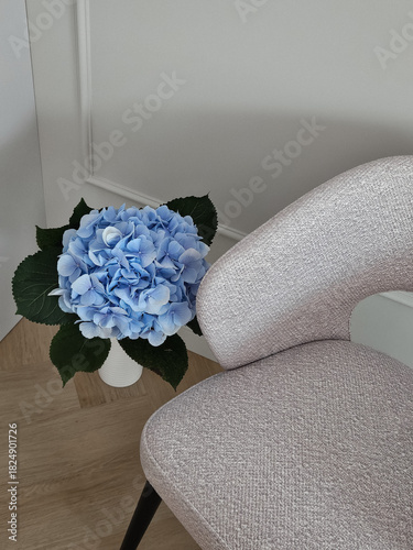 wedding bouquet on a chair