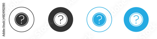Question icons logo vector EPS 10, flat vector illustrations