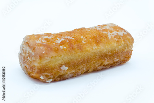 A Yum Yum made from doughnuts but in ther shape of a log