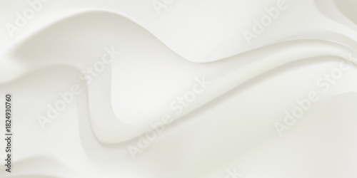 White gray satin texture that is white silver fabric silk panorama background with beautiful soft blur pattern natural.