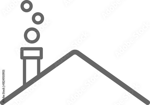 건물-집-지붕-라인-굴뚝-지붕 굴뚝-지붕만
