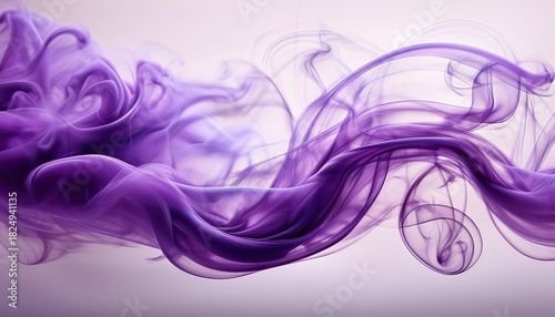 wispy purple smoke or vapor swirling against a soft light background