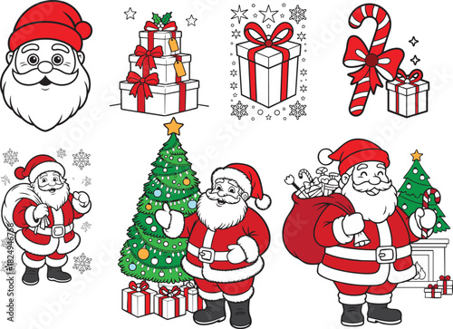 Christmas Santa Claus Set