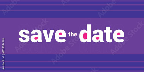 Save the date banner. Can be used for business, marketing and advertising. logo graphic design of event summit made for Technology and upcoming events. Vector EPS 10	