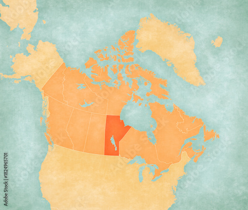 Map of Canada - Manitoba