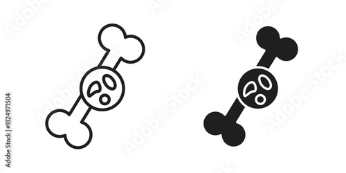 Multiple myeloma icons in simple black style symbol sign for apps and website