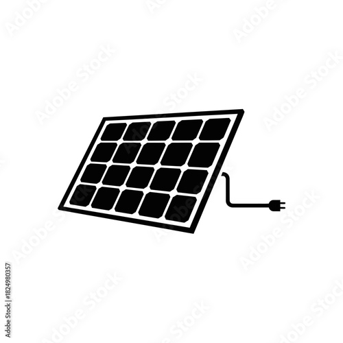 Solar panel icon representing renewable energy technology