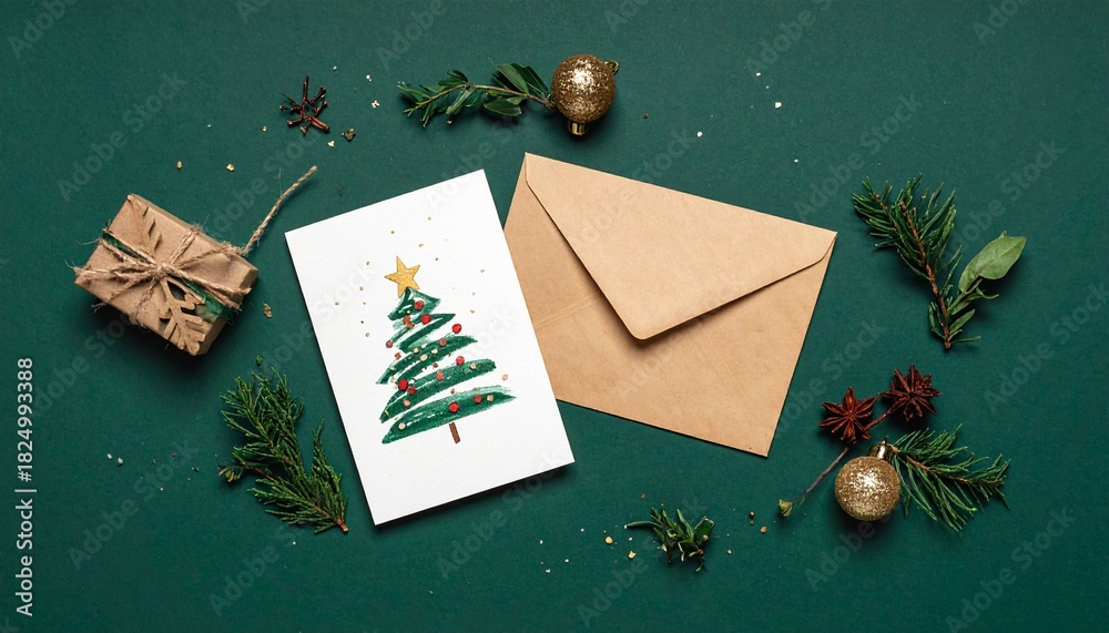 Naklejka premium Świąteczne życzenia