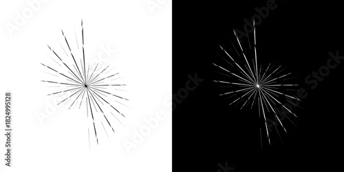 Dynamic abstract spiral sound wave rhythm lines. Circular spiral sound wave rhythm of lines. Circular futuristic abstract lines, black and white background.	