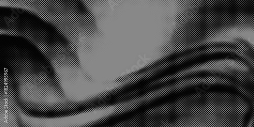 Halftone texture of crumpled paper. Vector collage texture for banner, flyer, presentation, etc.