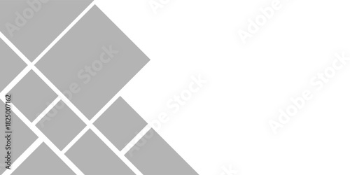 Photo mosaic gallery, right side for page mock up for presentations, brochures, or slides