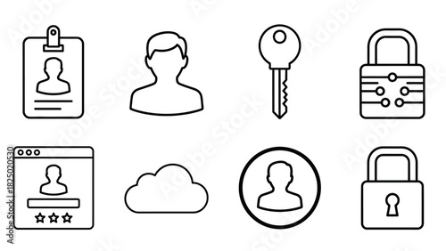 Diverse collection of monochrome line art icons depicting various handcrafted objects, tools, and materials essential for traditional arts and crafts, ideal for graphic design projects