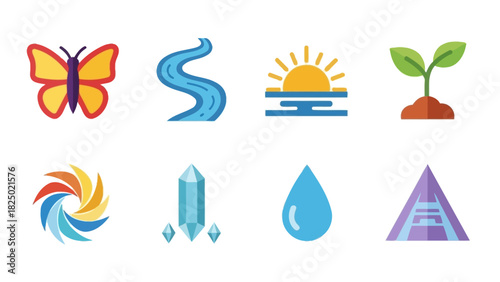 Diverse collection of monochrome line art icons depicting various handcrafted objects, tools, and materials essential for traditional arts and crafts, ideal for graphic design projects