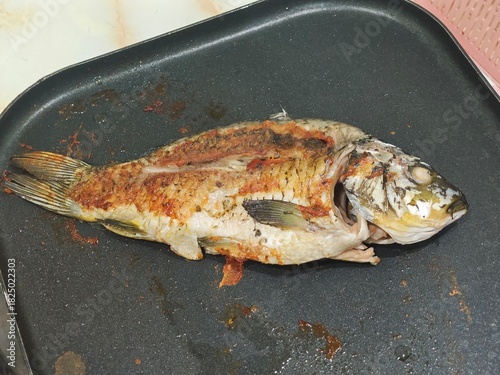 fish on a grill