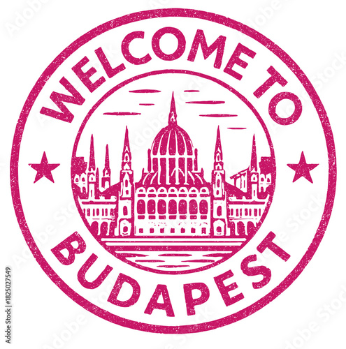 Explore budapest with a unique rubber stamp of the parliament building