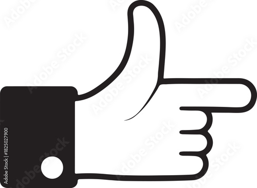 Thumbs up and thumbs down icon set. Like and dislike symbols for feedback and rating
