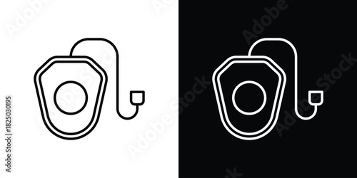 Anesthesia icons big set. A collection of simple black symbols