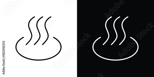 Hot icons big set. A collection of simple black symbols