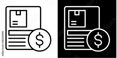 Logistics Document  Icon Set White Mix Style Collection