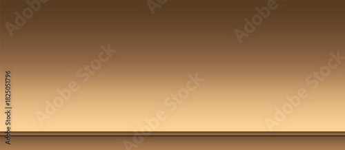 Golden brown gradient limbo background, glowing sunset reflection, elegant metallic shimmer, soft smooth mesh studio room, luxurious abstract vector wallpaper, warm light horizon