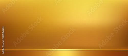 Golden brown gradient limbo background, glowing sunset reflection, elegant metallic shimmer, soft smooth mesh studio room, luxurious abstract vector wallpaper, warm light horizon