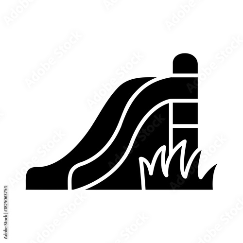 slide and grass