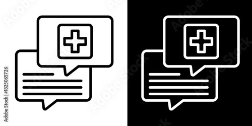 Conversation  Icon Set White Mix Style Collection