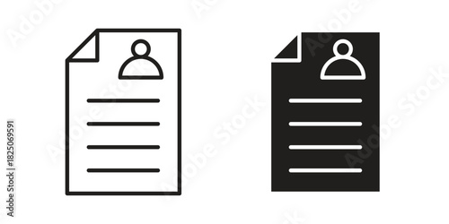 Curriculum icons. High-quality vector designs