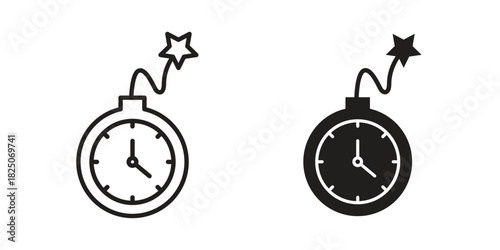 Deadline icons. High-quality vector designs