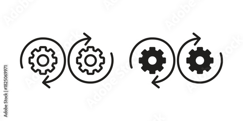 Devops icons. High-quality vector designs