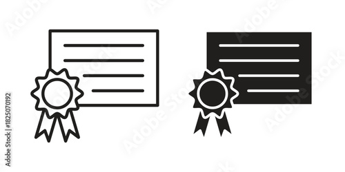 Diploma icons. High-quality vector designs