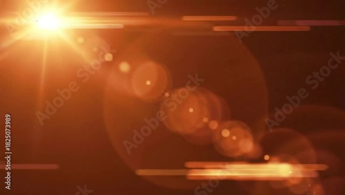 Golden sunlight with dramatic lens flare creating ethereal atmospheric background in warm amber and sepia tones for dreamy cinematic mood and overlay texture