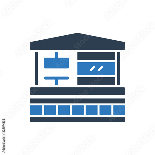 Railway Station Icon - Rail Station Icon