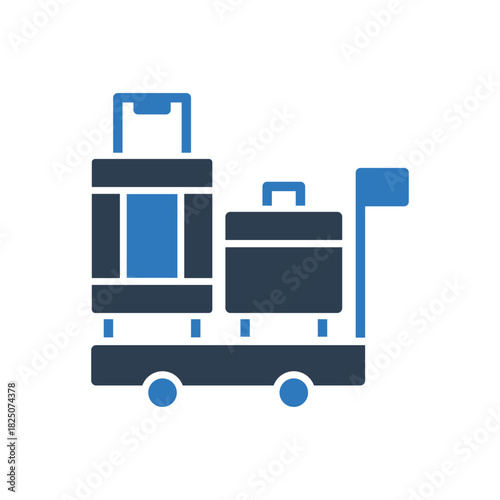 Luggage Trolley Icon