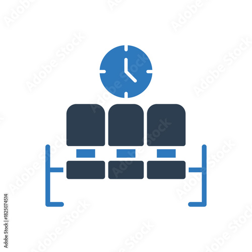 Waiting Room Seats Icon