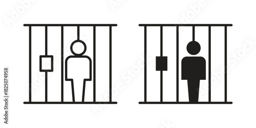 Jail icons. High-quality vector designs