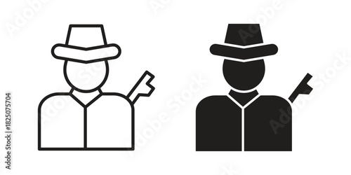 Hunter icons. High-quality vector designs