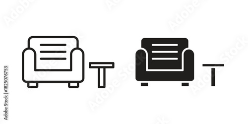 Lounge icons. High-quality vector designs