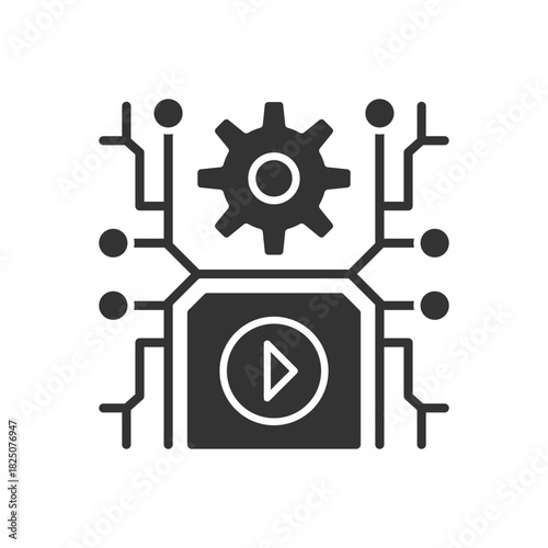 AI Video Generator With Gear Icon