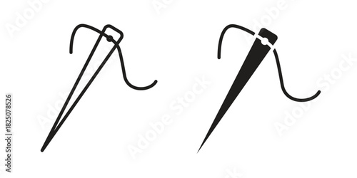 Needle icons. High-quality vector designs