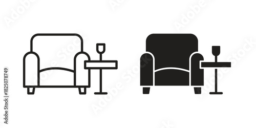 Lounge icons. High-quality vector designs