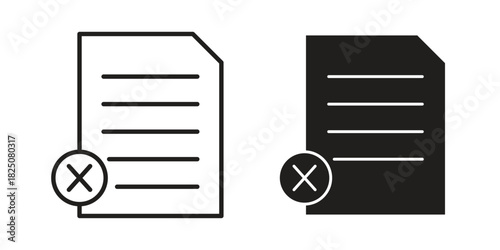 Paperless icons. High-quality vector designs