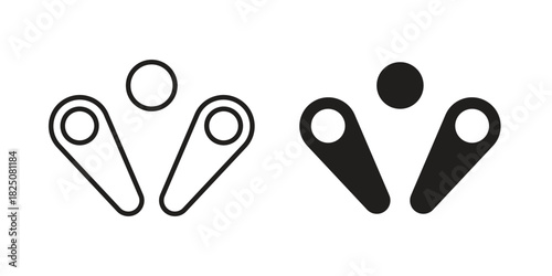 Pinball icons. High-quality vector designs