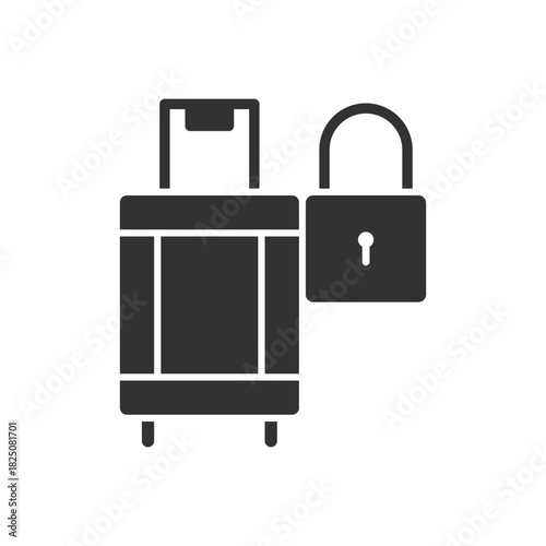 Luggage Security Lock Icon